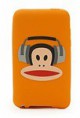 Capa Silicone Laranja Iphone 3